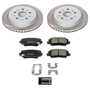 Cadillac CTS Brake Kit - Rear - PowerStop - Semi-Coated Rotors + Z17 Evolution Plus Ceramic Pads - `14-`19