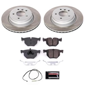 BMW X1 Brake Kit - Rear - PowerStop - Semi-Coated Rotors + Z17 Evolution Plus Low-Dust Ceramic Pads - `13-`15