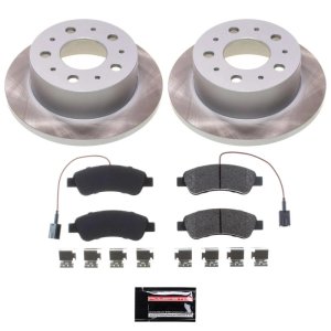 Ram ProMaster 3500 Brake Kit - Rear - PowerStop - Semi-Coated Rotors + Z17 Evolution Plus Low-Dust Ceramic Pads - `14-`21