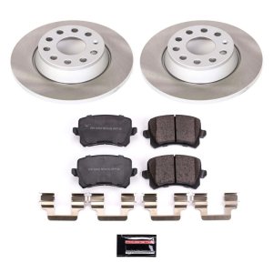 Volkswagen Tiguan Limited Brake Kit - Rear - PowerStop - Semi-Coated Rotors + Z17 Evolution Plus Ceramic Pads - `17-`18