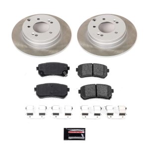 Kia Optima Brake Kit - Rear - PowerStop - Semi-Coated Rotors + Z17 Evolution Plus Ceramic Pads - `16-`20