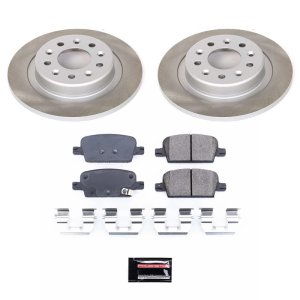 Chevrolet Malibu Brake Kit - Rear - PowerStop - Semi-Coated Rotors + Z17 Evolution Plus Low-Dust Ceramic Pads - `16-`22
