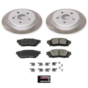 Toyota C-HR Brake Kit - Rear - PowerStop - Semi-Coated Rotors + Z17 Evolution Plus Low-Dust Ceramic Pads - 2018