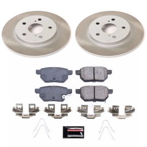 Toyota Corolla iM Brake Kit - Rear - PowerStop - Semi-Coated Rotors + Z17 Evolution Plus Ceramic Pads - `17-`18