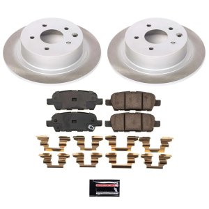 Nissan Altima Brake Kit - Rear - PowerStop - Semi-Coated Rotors + Z17 Evolution Plus Low-Dust Ceramic Pads - `07-`10
