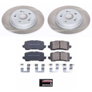 Honda Odyssey Brake Kit - Rear - PowerStop - Semi-Coated Rotors + Z17 Evolution Plus Low-Dust Ceramic Pads - `18-`20