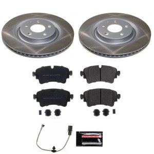 Audi SQ5 Brake Kit - Rear - PowerStop - Semi-Coated Rotors + Z17 Evolution Plus Ceramic Pads - `18-`20