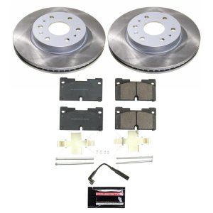 GMC Yukon XL Brake Kit - Front - PowerStop - Semi-Coated Rotors + Z17 Evolution Plus Ceramic Pads - `21-`23