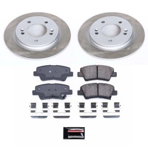 Kia Forte Brake Kit - Rear - PowerStop - Semi-Coated Rotors + Z17 Evolution Plus Low-Dust Ceramic Pads - `20-`22