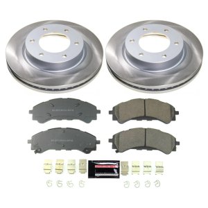 Ford Ranger Brake Kit - Front - PowerStop - Semi-Coated Rotors + Z17 Evolution Plus Ceramic Pads - `19-`22