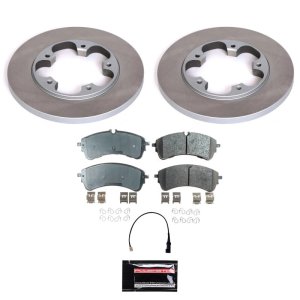 Ford Transit-350 Brake Kit - Rear - PowerStop - Semi-Coated Rotors + Z17 Evolution Plus Ceramic Pads - 2021