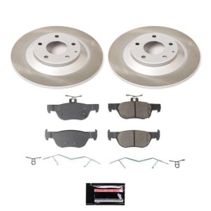 Mazda CX-30 Brake Kit - Rear - PowerStop - Semi-Coated Rotors + Z17 Evolution Plus Low-Dust Ceramic Pads - `20-`22