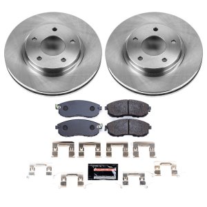 Infiniti I30 Brake Kit - Front - PowerStop - Track Day High-Performance Pads + Autospecialty Rotors - `00-`01