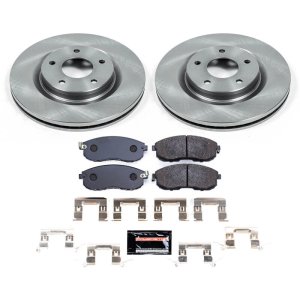 Nissan Sentra Brake Kit - Front - PowerStop - Track Day High-Performance Brake Pad and Rotor Kit - `17-`18