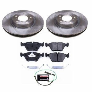 BMW M3 Brake Kit - Front - PowerStop - Track Day Spec High-Performance Rotors + Track Day Spec Pads - `01-`06
