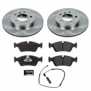 BMW 323i Brake Kit - Front - PowerStop - Track Day Spec High-Performance Brake Pad and Rotor Kit - 2000
