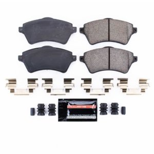 Land Rover Freelander Brake Pads - Front - PowerStop - Z23 Evolution Sport Carbon-Fiber Ceramic with Stainless-Steel Hardware - `02-`05