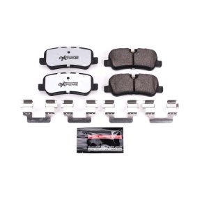 Land Rover LR3 Brake Pads - Rear - PowerStop - Z36 Truck & Tow, Carbon-Fiber Ceramic, Includes Stainless-Steel Hardware - `05-`09