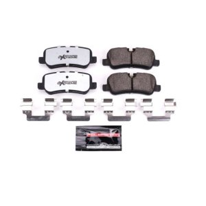 Land Rover LR3 Brake Pads - Rear - PowerStop - Z36 Truck & Tow, Carbon-Fiber Ceramic, Includes Stainless-Steel Hardware - `05-`09