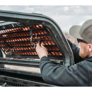 Ford Super Duty F250 Mounting Plate - Putco - Full Length TEC Molle - Textured Black - `17-`26