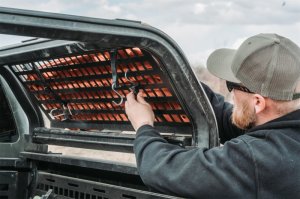 Ford Super Duty F350 Light Mount - Putco - Small TEC Molle Mounting Plate - Black - `17-`26