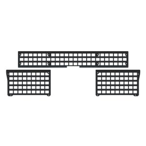 GMC Sierra Tailgate MOLLE Panel - Putco - MOLLE System, 10-Gauge Aluminum, Mini-Textured Black Powder Coat - Black - `19-`22