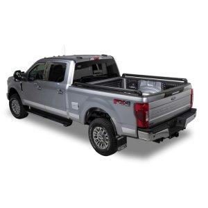 Ford F350 Molle Panel - Driver Side - Putco - Mini-textured Black Powder-coat, 10 Gauge Aluminum - Black - `17-`22