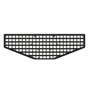 Jeep Gladiator Tailgate MOLLE Panel - Putco - 10-Gauge Aluminum, Mini-Textured Black Powder Coat - Mini-Textured Black - `20-`22