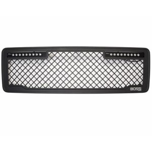 Ford F-150 Boss Grille - Putco - Lighted with 10in Luminix Light Bar - Black - `13-`14