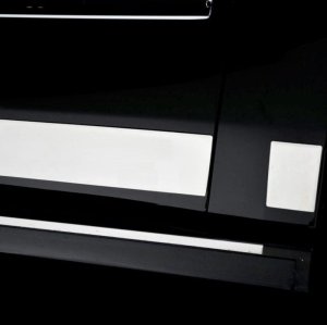 Chevrolet Silverado 1500 Rocker Panels - Putco - Pro Stainless Steel, 6in Wide, 12pcs - Polished Stainless Steel - `07-`13 Chevrolet Silverado 1500 Rocker Panels - Putco - Pro Stainless Steel, 6in Wide, 12pcs - Polished Stainless Steel - `07-`13