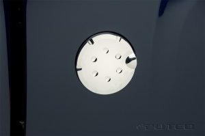 Chevrolet Silverado 1500 Fuel Tank Door Cover - Putco - ABS Chrome - Chrome - `14-`18 Chevrolet Silverado 1500 Fuel Tank Door Cover - Putco - ABS Chrome - Chrome - `14-`18