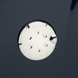 Chevrolet Silverado 1500 Fuel Tank Door Cover - Putco - ABS Chrome - Chrome - `14-`18 Chevrolet Silverado 1500 Fuel Tank Door Cover - Putco - ABS Chrome - Chrome - `14-`18