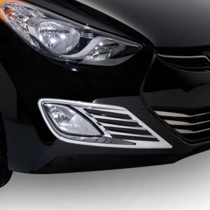 Jeep Wrangler Fog Lamp Overlays & Rings - Putco - Chrome - `07-`17