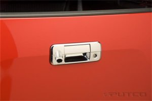 Toyota Tundra Tailgate Handle Covers - Rear - Putco - w/ Backup Camera Hole - Chrome - `07-`13