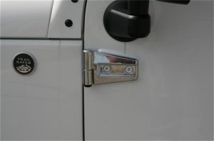 Jeep Wrangler Hinge Covers - Front and Rear - Putco - Chrome - `07-`18 Jeep Wrangler Hinge Covers - Front and Rear - Putco - Chrome - `07-`18