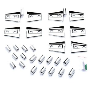Jeep Wrangler Hinge Covers - Front and Rear - Putco - Chrome - `07-`18 Jeep Wrangler Hinge Covers - Front and Rear - Putco - Chrome - `07-`18