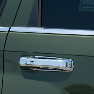 RAM 1500 Door Handle Covers - Front + Rear - Putco - w/o Passenger Keyhole - Chrome - `09-`25