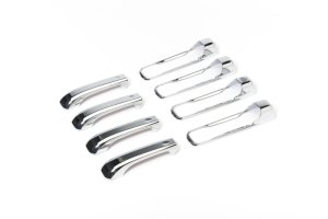 RAM 1500 Door Handle Covers - Front + Rear - Putco - w/o Passenger Keyhole - Chrome - `09-`25