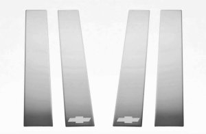 Chevrolet Silverado 1500 Pillar Post Trim - Putco - Stainless Steel - `19-`26 Chevrolet Silverado 1500 Pillar Post Trim - Putco - Stainless Steel - `19-`26