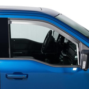 Ford F-250 Window Visors (2) - Front - Putco - Element Chrome - Chrome - `24-`27