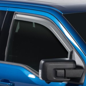 Ford F-550 Window Visors (2) - Front - Putco - Element Chrome - Chrome - `24-`27