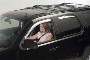 Chevrolet Tahoe Window Visors - Putco - Element Chrome In Channel - Chrome - `07-`14 Chevrolet Tahoe Window Visors - Putco - Element Chrome In Channel - Chrome - `07-`14