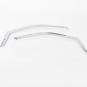 Ford F-350 Window Visor - Front - Putco - Element Chrome - Chrome - `17-`22 Ford F-350 Window Visor - Front - Putco - Element Chrome - Chrome - `17-`22