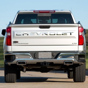 Chevrolet Silverado 1500 Tailgate Emblem - Putco - Stainless Steel - `19-`26