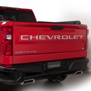 Chevrolet Silverado 2500/3500 Tailgate Letters - Putco - Stamped Lettering - `19-`26 Chevrolet Silverado 2500/3500 Tailgate Letters - Putco - Stamped Lettering - `19-`26