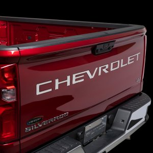 Chevrolet Silverado 2500/3500 Tailgate Letters - Putco - Stamped Lettering - `19-`26 Chevrolet Silverado 2500/3500 Tailgate Letters - Putco - Stamped Lettering - `19-`26