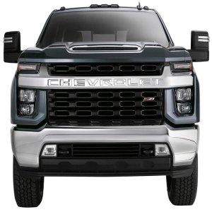Chevrolet Silverado 1500 Grille Letters - Front - Putco - Stainless Steel - `19-`22