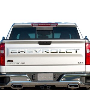 Chevrolet Colorado Grille Letters - Front - Putco - Black Platinum or Polished Stainless Steel - `23-`24