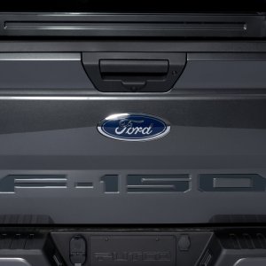 Ford F-150 Lettering Emblems - Rear - Putco - Cut Letters - Black Platinum - `18-`20 Ford F-150 Lettering Emblems - Rear - Putco - Cut Letters - Black Platinum - `18-`20