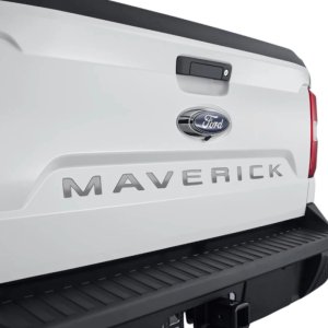 Ford Maverick Lettering Emblems - Putco - Black Platinum - `22-`26